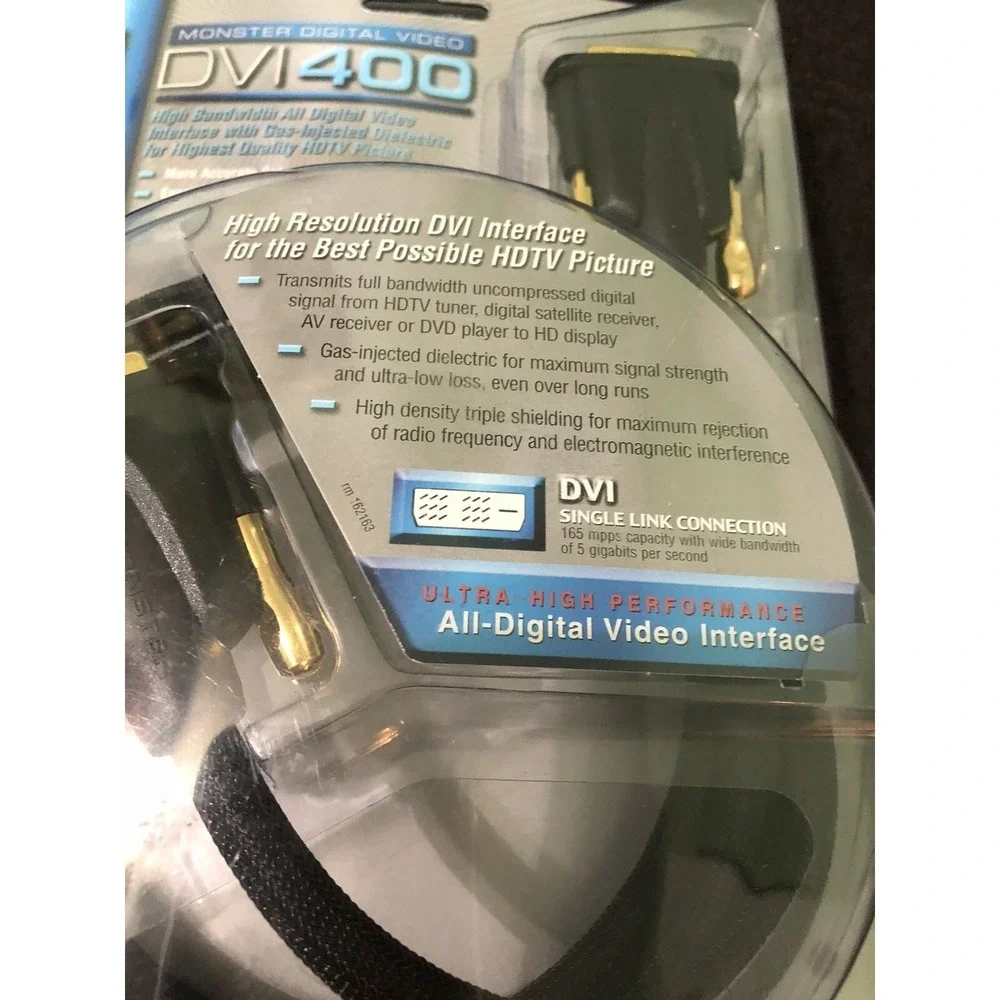 Monster Cable DVI400 2m(6.6 Ft) High Resolution DVI Interface For The Best HDTV